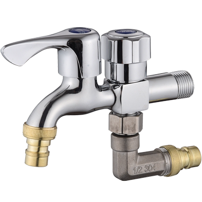 侧接洗衣机水龙头家用两用双头