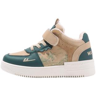 回力男童二棉鞋2025冬季新款儿童运动鞋加绒棉鞋大童保暖加厚冬鞋