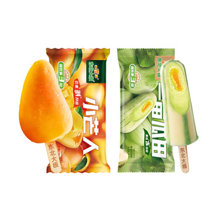 东北大板一亩瓜田冰淇淋香瓜味流心冰棍小芒人芒果冷饮冰激凌95g