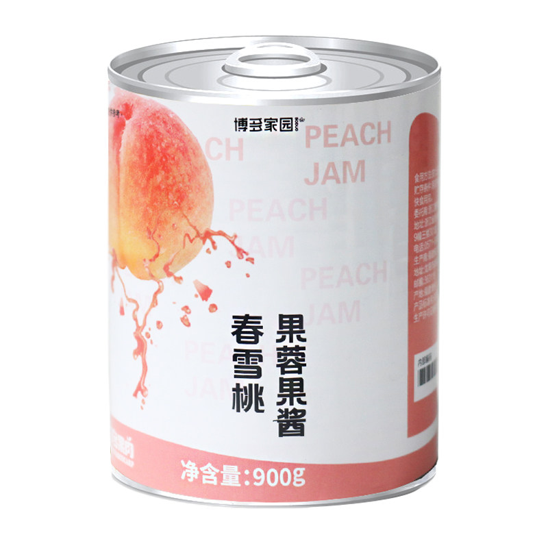 春雪桃果酱桃桃甘露奶茶店专用