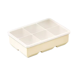大块大号方冰块制冰模具食品级硅胶冰格储存盒家用冰箱冻冰块神器