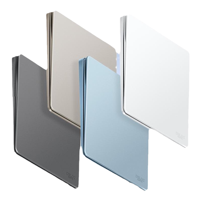 898pc超薄开关插座德力西