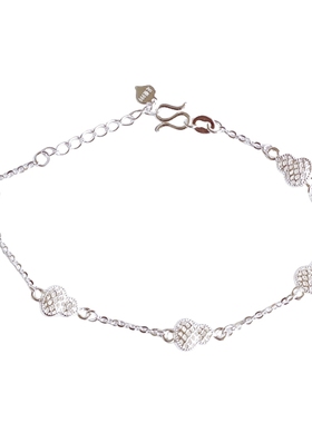 足银999纯银花丝葫芦手链女