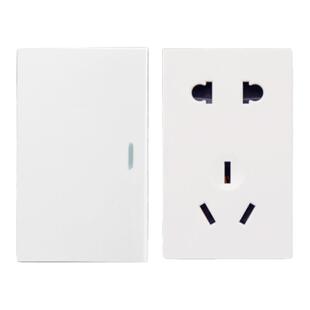 国际电工120型大面板开关插座家用车间五孔开关自由组合面板开关