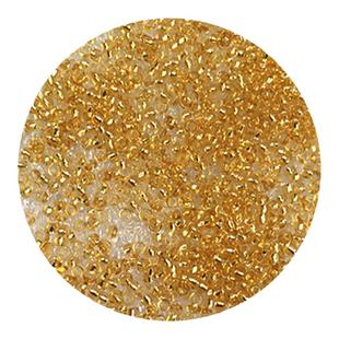 2-3mm金银色灌银琉璃玻璃米珠散珠子项链手串婚纱饰品diy手工手链