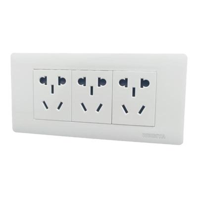 118暗装墙壁开关插座五孔单开