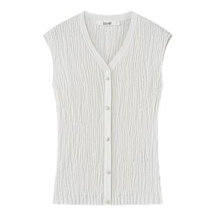 【长绒棉】Laurel劳芮26夏新款云褶天丝马甲LWL372M05000