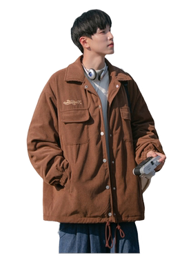 灯芯绒棉服男款冬季cityboy棉衣