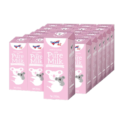 纽仕兰进口A2纯牛奶200ml×24盒