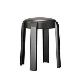 塑料凳子家用加厚可叠放软包圆凳结实耐用轻奢高级感板凳备用椅子