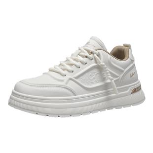 回力小白鞋男鞋2026新款春季皮面韩版潮流白色男士休闲板鞋子男款