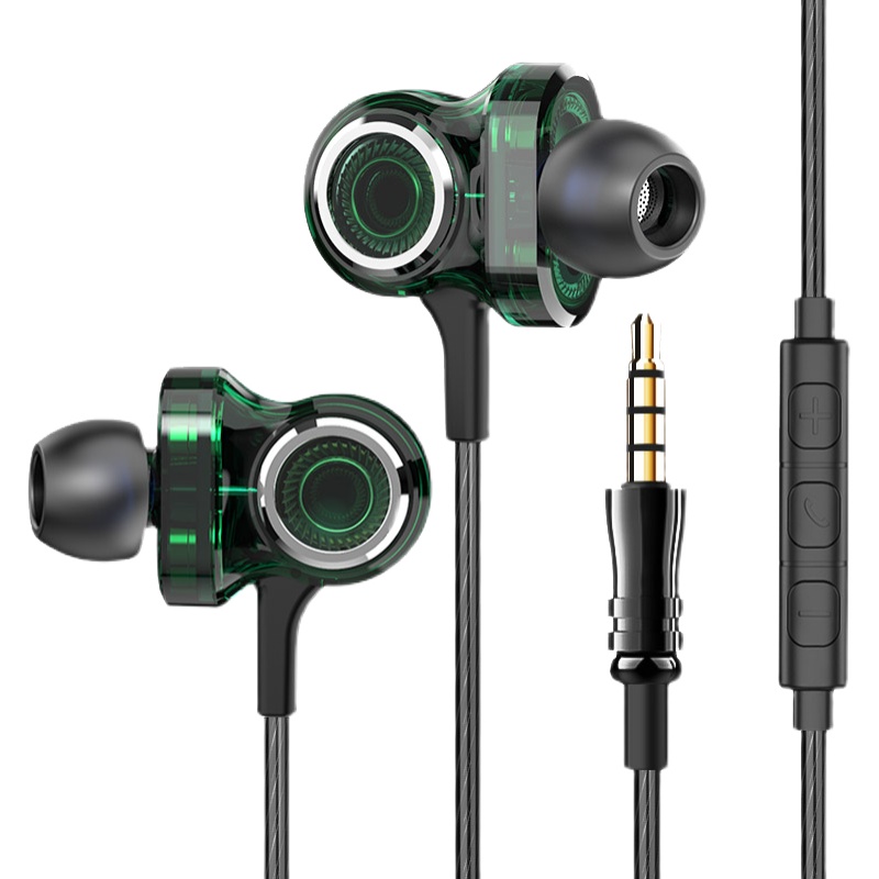 铂迈 绿水鬼i8无损音质六核六动圈HiFi耳机入耳式有线高音质耳塞