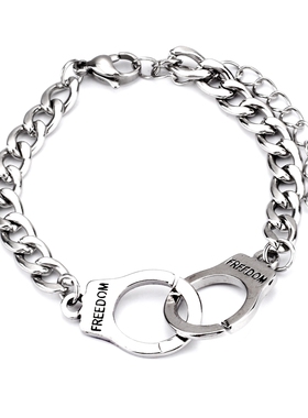 潮流个性手拷手链男女