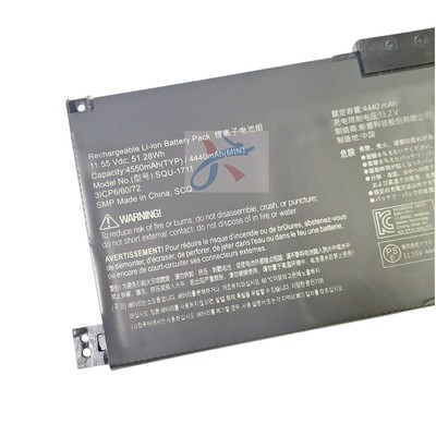 适用雷神911ME 911S 911Air星空版G7000M笔记本SQU-1711/18电池