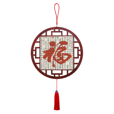 福字客厅圆形中国结挂饰