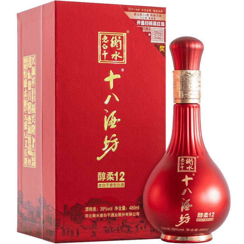 十八酒坊39度醇柔12480mL整箱装