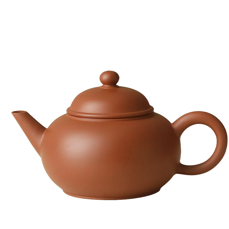蔡煜坚水平壶泡茶鸡蛋黄朱泥紫砂