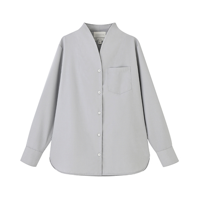 新中式禅意领衬衫宽松气质衬衣
