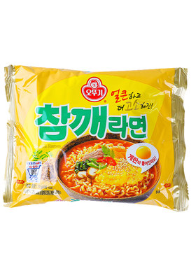 韩国进口不倒翁芝麻鸡蛋拉面115g