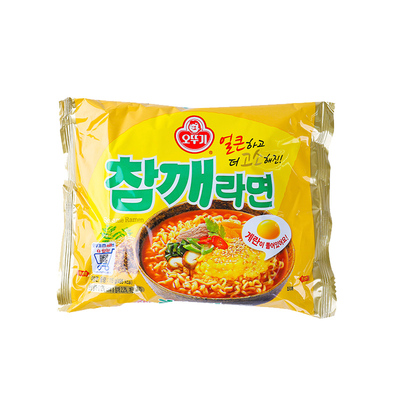 韩国进口不倒翁芝麻鸡蛋拉面115g
