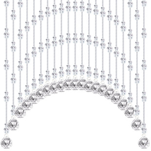 网红水晶珠帘免打孔门帘葫芦装饰隔断玄关过道洗手间卧室珠链挂帘