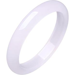 周六福紫罗兰玉髓手镯宽条新中式国风女神节礼物送女友