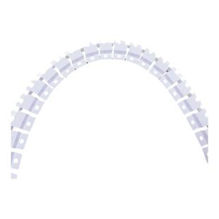 圆弧左右可弯几字条U型条天花吊顶工艺槽上下可弯分隔条pvc装饰凹