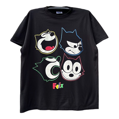 Felix the Cat菲力猫美式复古经典卡通潮流半袖趣味暗黑短袖T恤