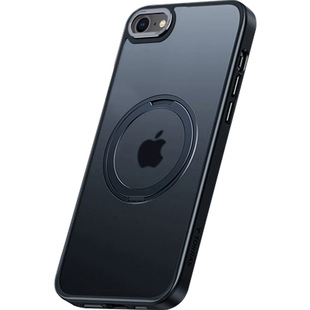 苹果7plus手机壳iphone8新款i7磁吸支点苹果8plus的磨砂紫手机套简约商务男女款8p一体支架i7高级感外壳适用