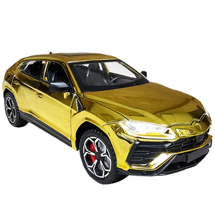 黄金色电镀版合金野牛汽车模型超跑车兰博基尼越野玩具车大牛男孩