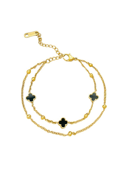 四叶草钛钢手链百搭不掉色