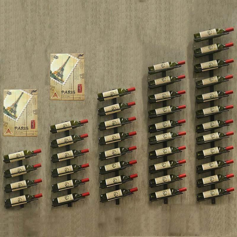 欧式红酒架壁挂摆件葡萄酒架酒柜铁艺悬挂酒瓶展示架墙壁上红酒架