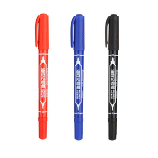 齐心记号笔油性防水不掉色小细头勾线笔粗头马克笔标记大头笔速干