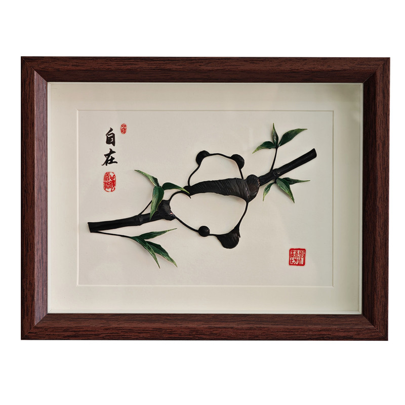 徽艺坊中国非遗文化铁画传统特色伴手礼送老外礼物送朋友客户摆件