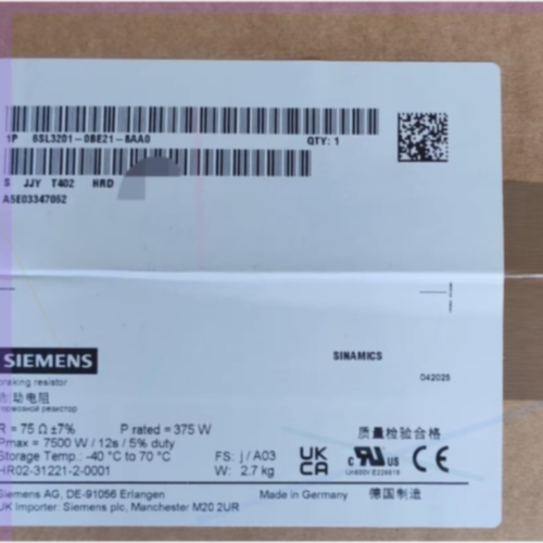 议价全新现货6SL32010BE218AA0原装G120C功率选件制动电阻6SL3201