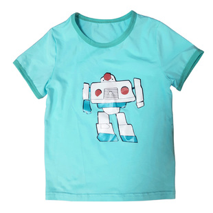咖宝蛋神短袖儿童T恤车神阿宝纯棉半袖卡宝小童夏季男孩动漫衣服