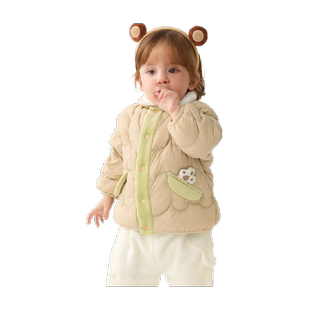 巴拉巴拉儿童羽绒服女童冬季婴儿轻薄男童外套新款韩系时尚萌