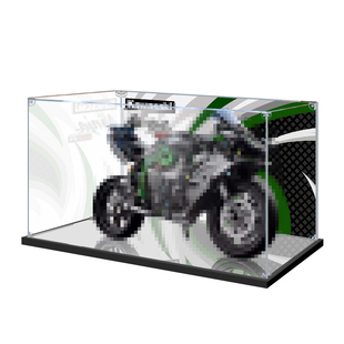 适用乐高42170机械组川崎Ninja H2R摩托车积木防尘罩亚克力展示盒