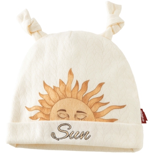 [占星师]aqpa爱帕婴儿帽子新生儿宝宝胎帽春秋莫代尔棉护卤门帽萌