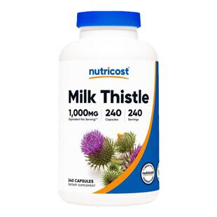 美国原装Nutricost Milk Thistle奶蓟草水飞蓟提取物肝脏健康240