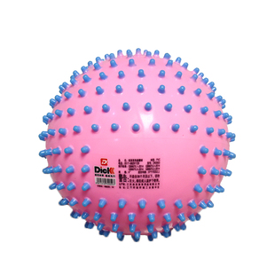 迪克6寸炫彩按摩球儿童感统训练充气刺猬球玩具哈哈球双色刺刺球