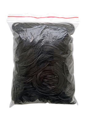 盘发橡皮筋头绳高弹力发圈耐用扎头发皮套影楼化妆师专用黑色胶圈