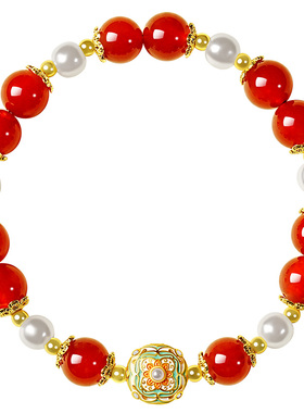 宫里上新天然红玛瑙手串