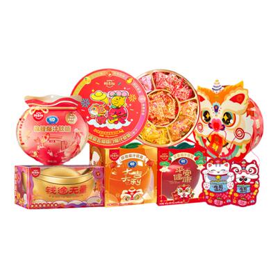 Amos阿麦斯4d水果爆汁爆浆软糖果汁夹心春节节庆新年年货礼包礼盒