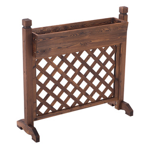 餐厅隔断花架户外花槽庭院防腐木栅栏围栏隔断花箱室外阳台花盆架