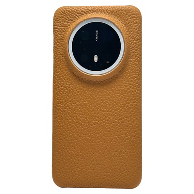 Mate70pro进口真皮荔枝纹磁吸壳