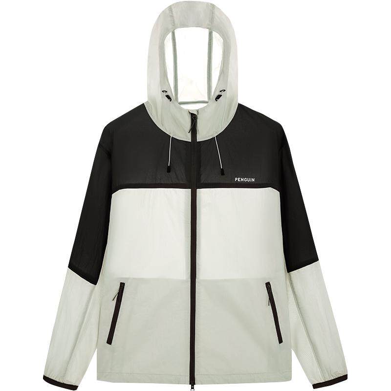 骆驼企鹅系列户外防晒衣女款夏季防紫外线撞色工装宽松防晒外套男