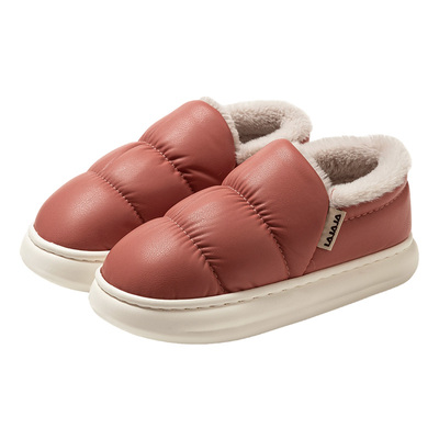 中老年棉拖鞋女冬季居家防滑包跟