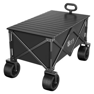 露营车户外推车克折叠手推车野营野餐拖车家用便携快堆小拉车摆摊