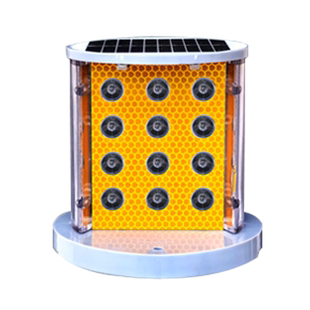 太阳能同步闪防雾灯轮廓警示灯柱头灯高速护栏水泥墩施工养护专用